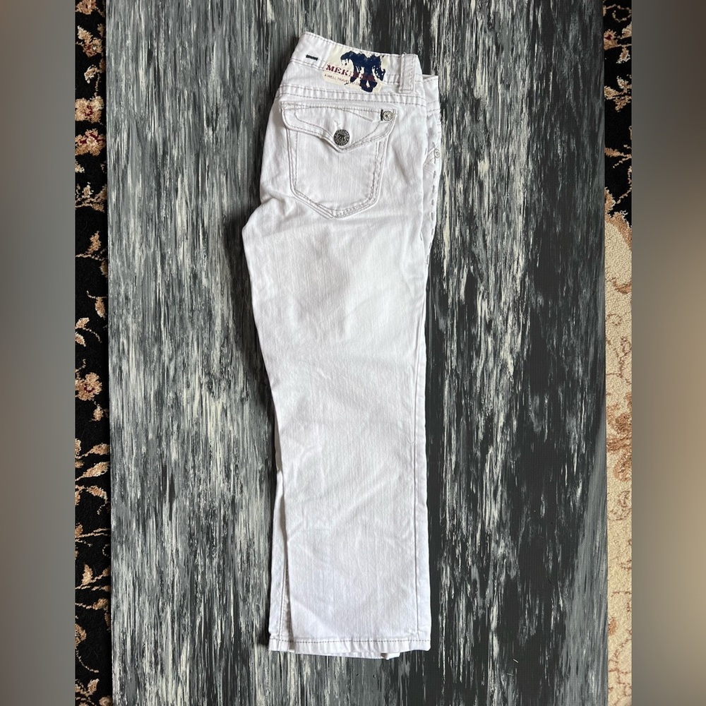 Mek white denim Capri size 26